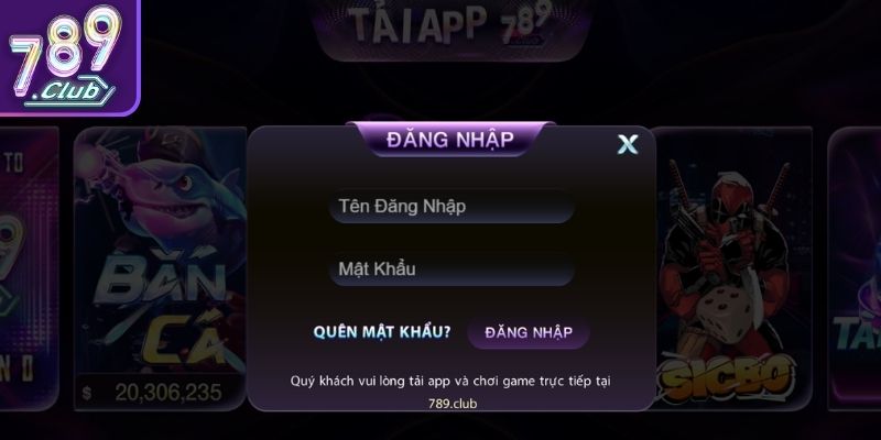 Đăng nhập trên máy tính