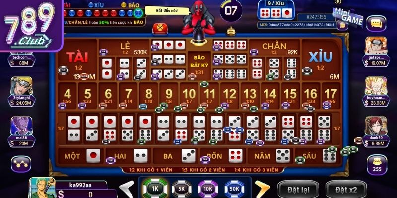 Quy luật chơi Sicbo 789club tiêu chuẩn